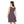 Mauve Dandelions Skater Dress – Floral Casual - Dipaliz - Dresses - s