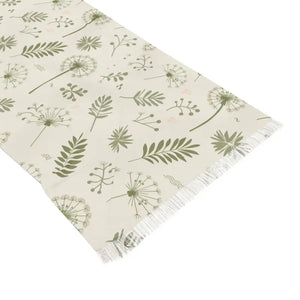 Lightweight Scarf Dandelions & Leaves Women’s Fashion - Dipaliz - 27’’ × 73’’ - Scarves Shawls