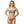 Dark Floral Recycled Bandeau Bikini | Upf50+ V-cut - Classic Bikinis - Xs