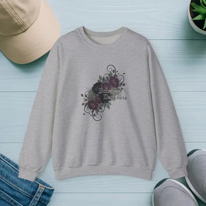Dark Floral Sweatshirt Moody Botanical Style Dipaliz - Sport Grey / s - Sweatshirts