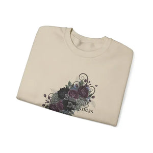 Dark Floral Sweatshirt Moody Botanical Style Dipaliz - Sweatshirts