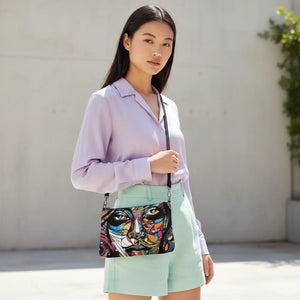 Dark Gray Crossbody Bag – Premium Faux Leather - Dipaliz - Cross Body Bags