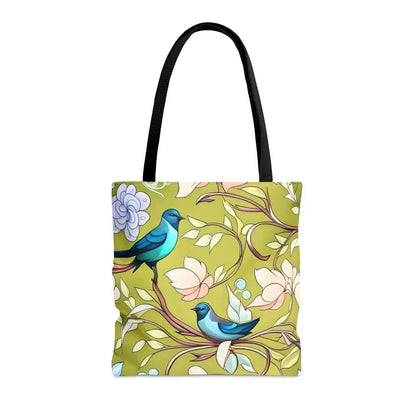 Steal the Spotlight with Birds Pattern Aop Tote Bag - Bags