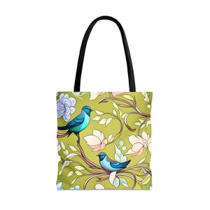 Birds Pattern Aop Tote Bag - Vibrant Everyday Style - Dipaliz - Bags