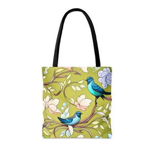 Birds Pattern Aop Tote Bag - Vibrant Everyday Style - Dipaliz - Bags