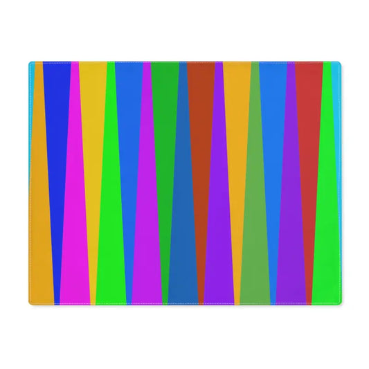 Captivate your Table with Vibrant Rainbow Stripes Placemats - 18’’ × 14’’ Home Decor