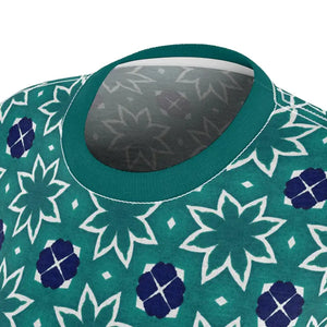 Abstract Pattern Aop Cut Sew Tee - Stylish Comfort - Dipaliz - T-shirts