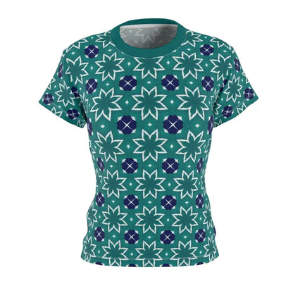 Turn Heads with Dipaliz Abstract Pattern Aop Sew Tee - T-shirt