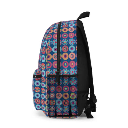 Turn Heads with this Colorful Pattern Backpack! - one Size Bags