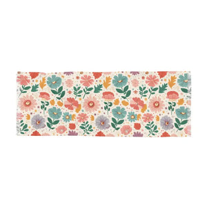 Pastel Floral Scarf - Polyester Fashion Statement - Dipaliz - 27’’ × 73’’ - Scarves & Shawls