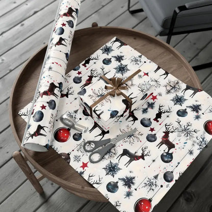 Dazzle with Christmas-themed Gift Wrap Papers Today! - 30’’ x 144’’ / Satin Home Decor