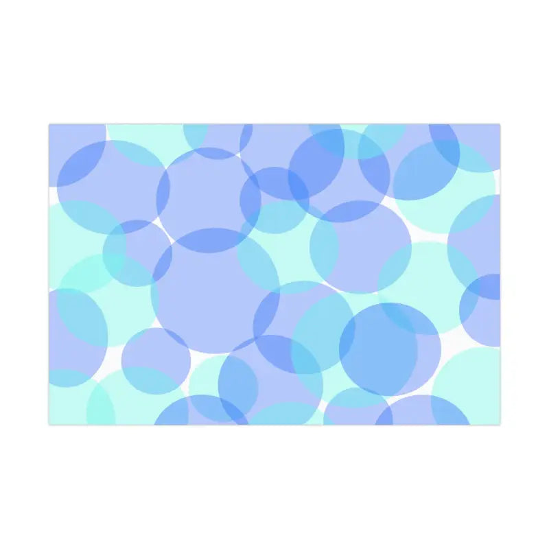 Unwrap Awesomeness with Circles Blue Gift Wrap Paper - Home Decor