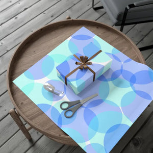 Gift Wrap Papers Circles Blue Chic Style - Dipaliz - Wrapping Paper