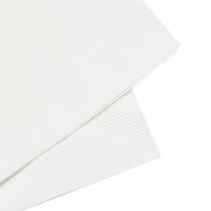 Dazzle your Guests with Luxurious White Coined Paper Napkins - Home Decor