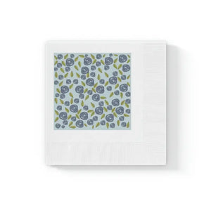 White Coined Paper Napkins - Elegant Table Decor - Dipaliz - 4.8’’ x / 50 Pcs