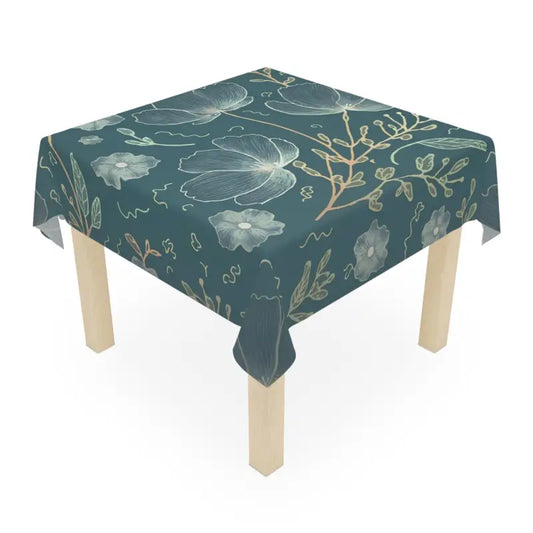 Dazzle Guests with our Quirky One-sided Tablecloth - one Size / White Home Decor