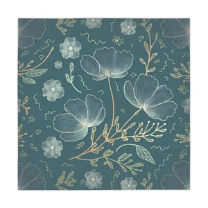 Whimsical Flower one Sided Print Tablecloth - Dipaliz - Size / White - Tablecloths