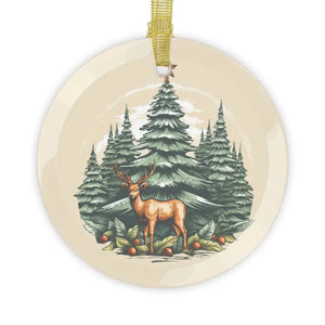 Christmas Reindeer Glass Ornaments - Radiant Shimmer - Dipaliz - Holiday