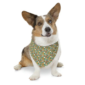 Pet Bandana Collar - Designer Polyester Print - Dipaliz - Xl - Collars & Harnesses