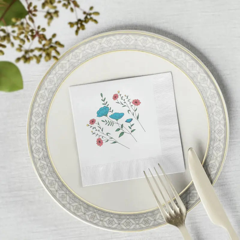 Sparkle your Party with White Coined Napkins - Home Decor