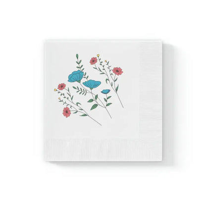 Sparkle your Party with White Coined Napkins - 4.8’’ x / 50 Pcs Home Decor