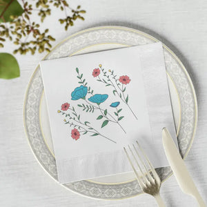 White Coined Napkins - Elegant Party Essential - Dipaliz - Paper