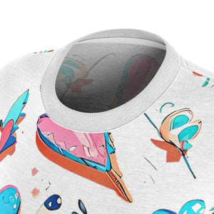 Women’s Aop Cut & Sew Tee - Trendy Statement Style - Dipaliz - T-shirts