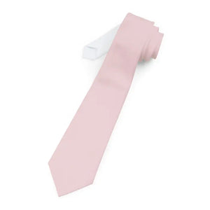 Pink Necktie Polyester Silky Finish Statement Style - Dipaliz - one Size - Neckties