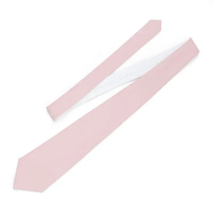Pink Necktie Polyester Silky Finish Statement Style - Dipaliz - one Size - Neckties