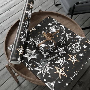 Gift Wrap Papers Christmas Stars Vibrant Holiday Style - Dipaliz - 30’’ x 144’’ / Satin - Wrapping Paper