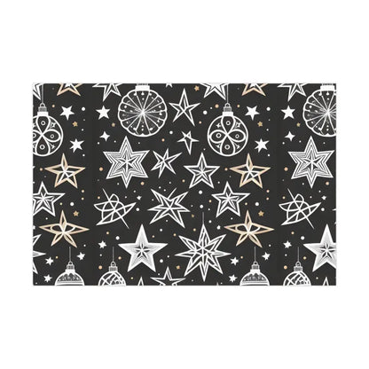 Dazzle with Shimmering Christmas Stars Gift Wrap Papers - Home Decor