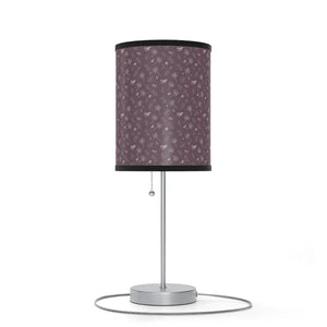 Mauve Lamp Dandelions Pattern Home Decor Stand Light - Dipaliz - Black / Silver / one Size - Lamps