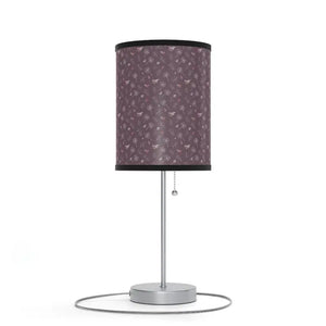 Mauve Lamp Dandelions Pattern Home Decor Stand Light - Dipaliz - Black / Silver / one Size - Lamps