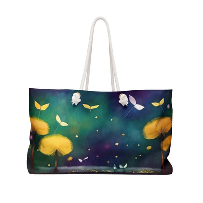 Dazzling Dandelions Polyester Weekender: Elevate your Style! - 24’’ × 13’’ Bags