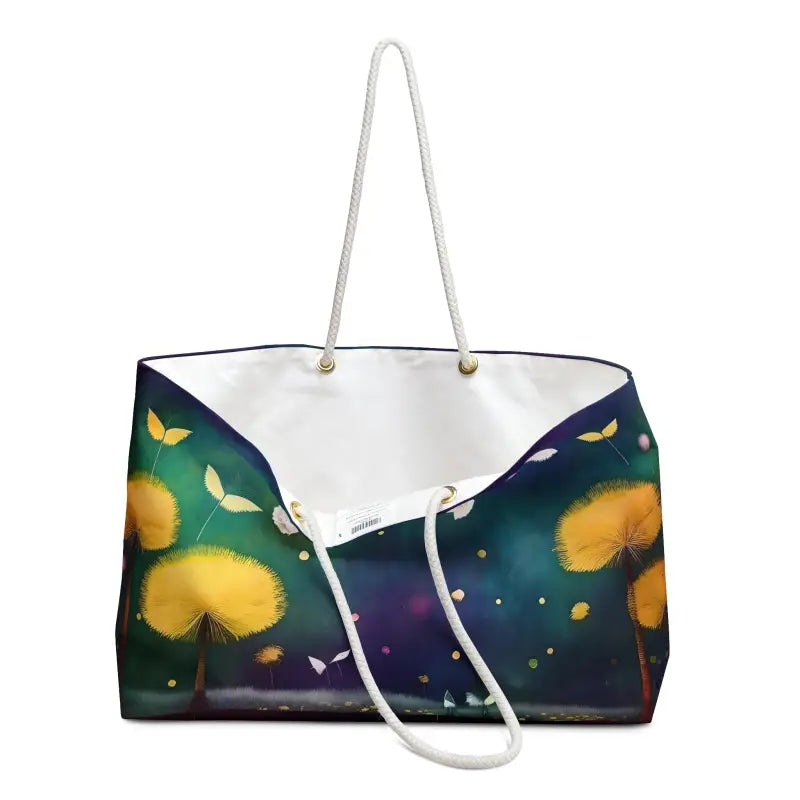 Dazzling Dandelions Polyester Weekender: Elevate your Style! - 24’’ × 13’’ Bags