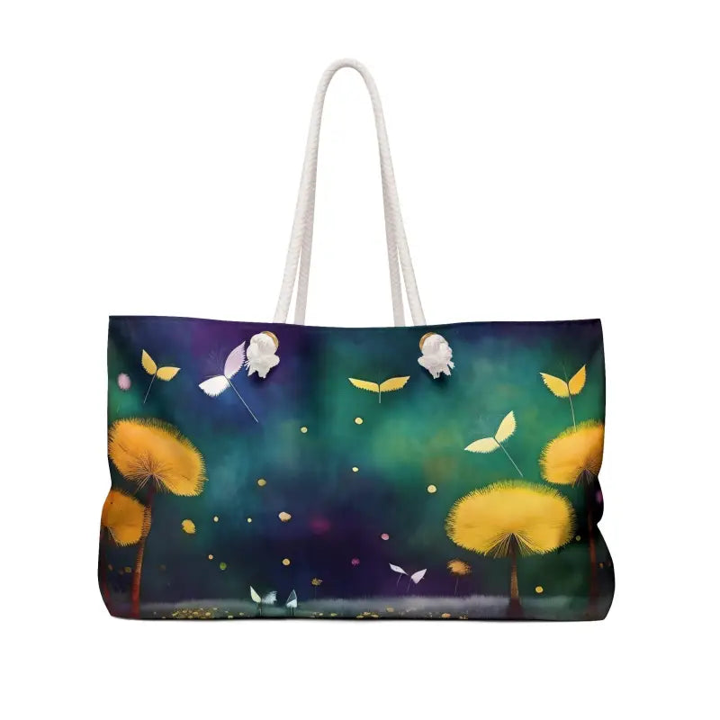 Dazzling Dandelions Polyester Weekender: Elevate your Style! - 24’’ × 13’’ Bags