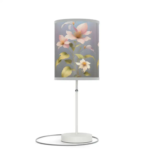 Illuminate your Space with the Elegant Morning Glory Lamp - Light Grey / White / one Size Home Decor