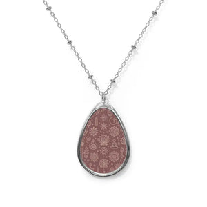 Brilliant Oval Necklace - Durable Elegant Style - Dipaliz - one Size / Silver - Necklaces