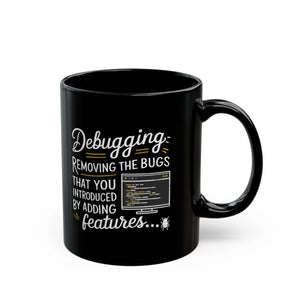 Sleek Debugging Black Mug - Ceramic Drinkware - Dipaliz - Mugs