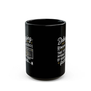 Sleek Debugging Black Mug - Ceramic Drinkware - Dipaliz - Mugs