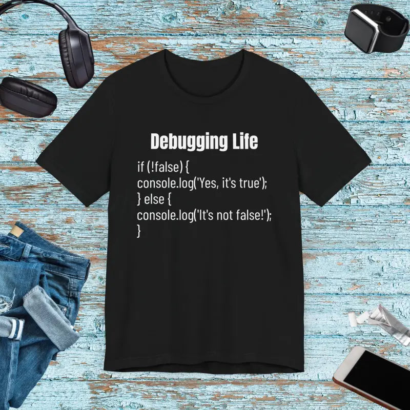 Debugging Life Tee: Tackle Bugs in Style & Comfort! - Black / Xs T-shirt