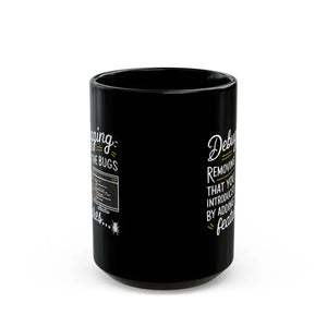 Debugging Black Mug Hot Coffee Companion - Dipaliz - Mugs