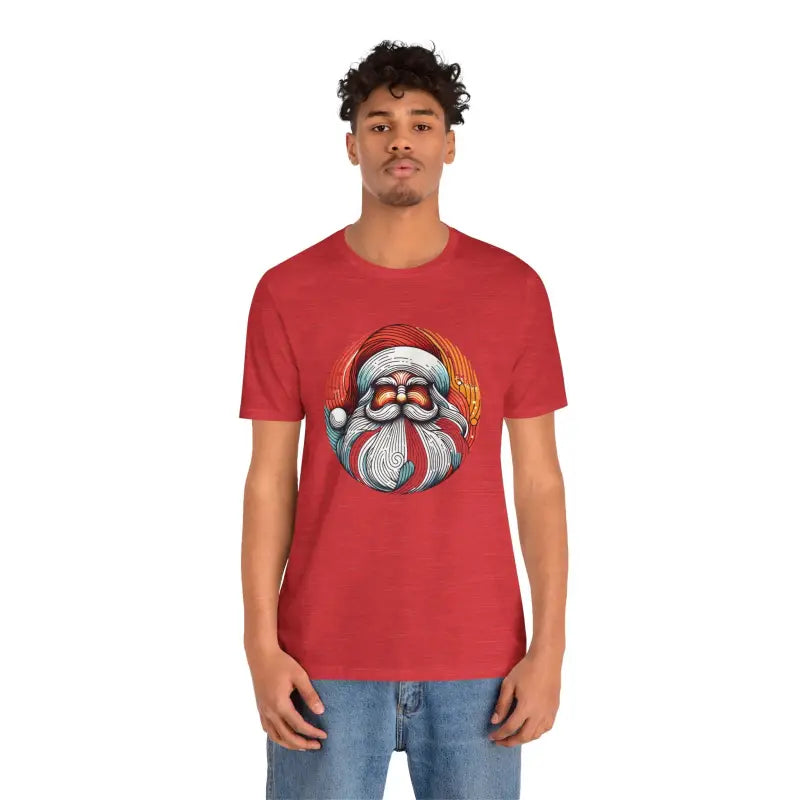 Cozy Santa Unisex Jersey: Festive Comfort for All - T-shirt