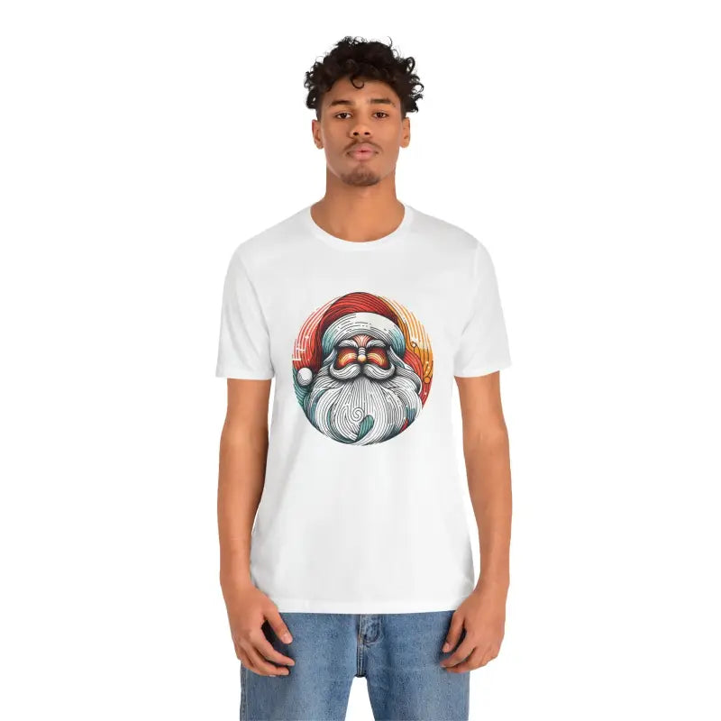 Cozy Santa Unisex Jersey: Festive Comfort for All - T-shirt