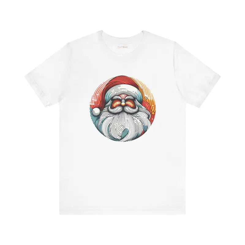 Cozy Santa Unisex Jersey: Festive Comfort for All - White / s T-shirt