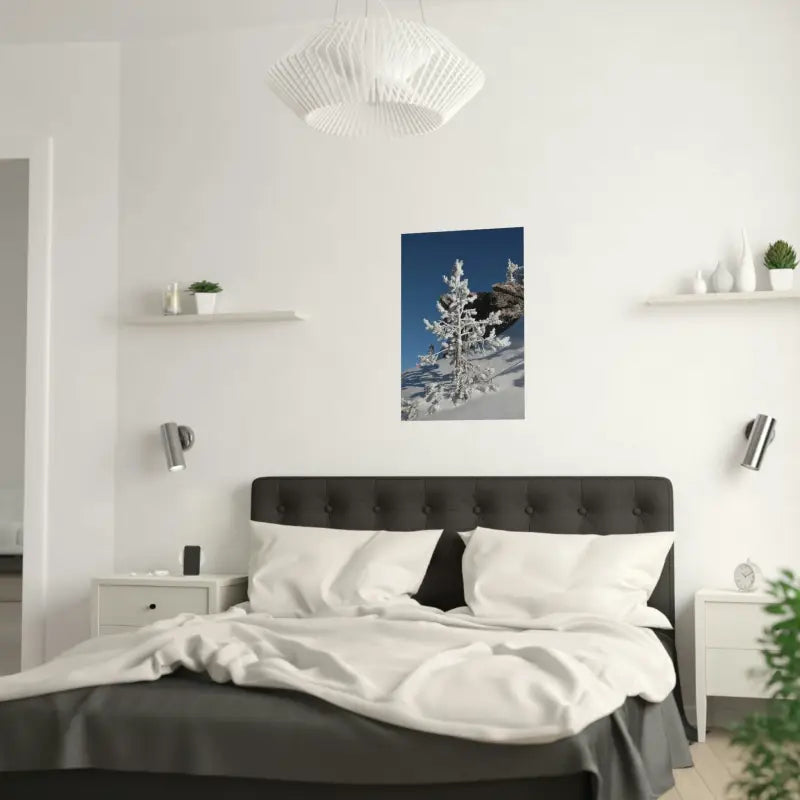 Elevate your Home with Dipaliz’s Snow Covered Tree Poster