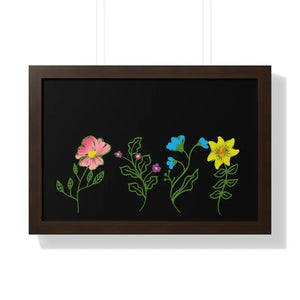 Framed Horizontal Poster - Modern Wall Art Elegance - Dipaliz - 24″ x 16″ / Walnut - Posters Prints & Visual Artwork