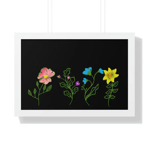 Framed Horizontal Poster - Modern Wall Art Elegance - Dipaliz - 24″ x 16″ / White - Posters Prints & Visual Artwork