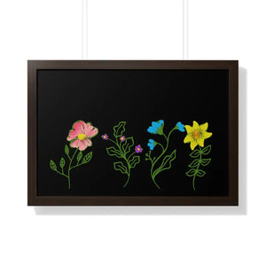 Framed Horizontal Poster - Modern Wall Art Elegance - Dipaliz - 30’’ x 20’’ / Walnut - Posters Prints & Visual Artwork