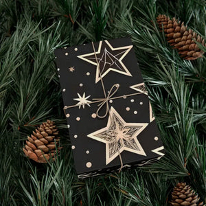 Christmas Stars Gift Wrap Papers - Festive Elegant Design - Dipaliz - Wrapping Paper